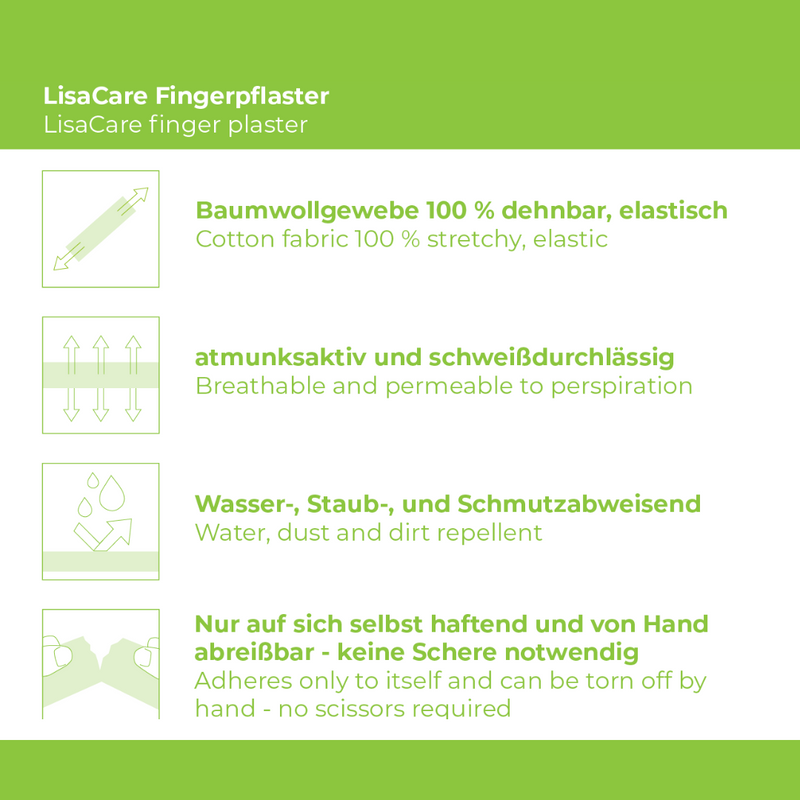 LisaCare Wundverband - Pflasterbandagen 2,5cm x 4,5m - 4er Set Karomix-HEALTH_PERSONAL_CARE-EKNA GmbH & Co. KG