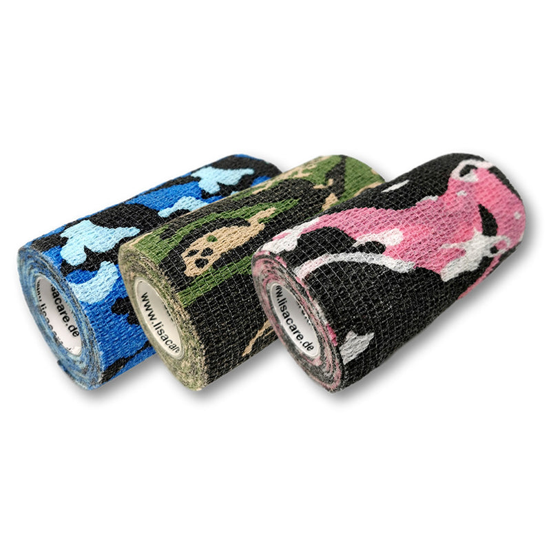 LisaCare Wundverband für Mensch & Tier - 3er Camouflage Set mit Größenauswahl - 2,5cm-10cm x 4,5m-HEALTH_PERSONAL_CARE-EKNA GmbH & Co. KG