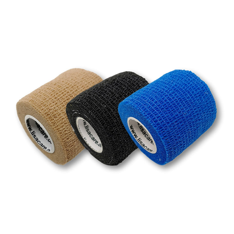 LisaCare Verbandsmaterial 2,5-10cm x 4,5m - 3er Set Blau/Haut/Schwarz-HEALTH_PERSONAL_CARE-EKNA GmbH & Co. KG