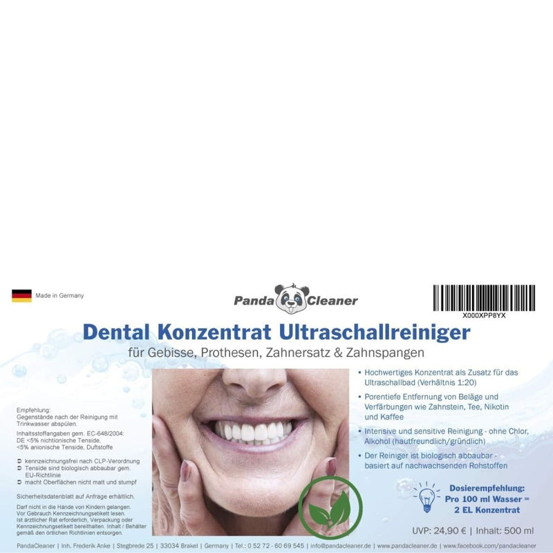 PandaCleaner Dental Ultraschallreiniger Konzentrat - Div. Größen-Reiniger-EKNA GmbH & Co. KG