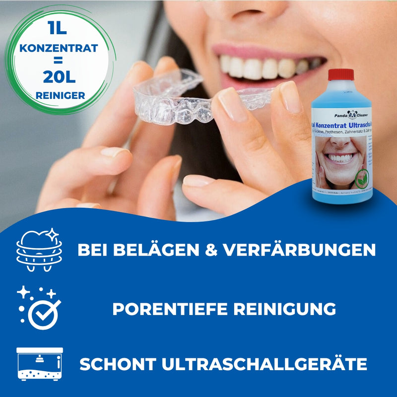 PandaCleaner Dental Ultraschallreiniger Konzentrat - Div. Größen-Reiniger-EKNA GmbH & Co. KG