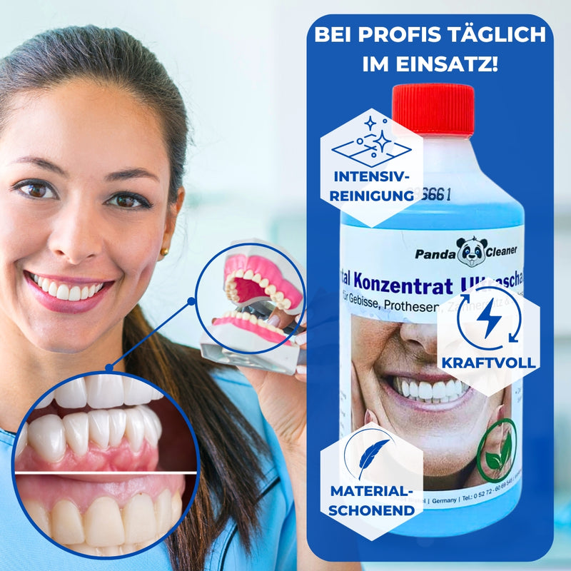 PandaCleaner Dental Ultraschallreiniger Konzentrat - Div. Größen-Reiniger-EKNA GmbH & Co. KG