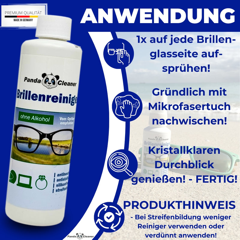 Pandacleaner Brillenreiniger Sparset - 50ml & 250ml-Reiniger-EKNA GmbH & Co. KG